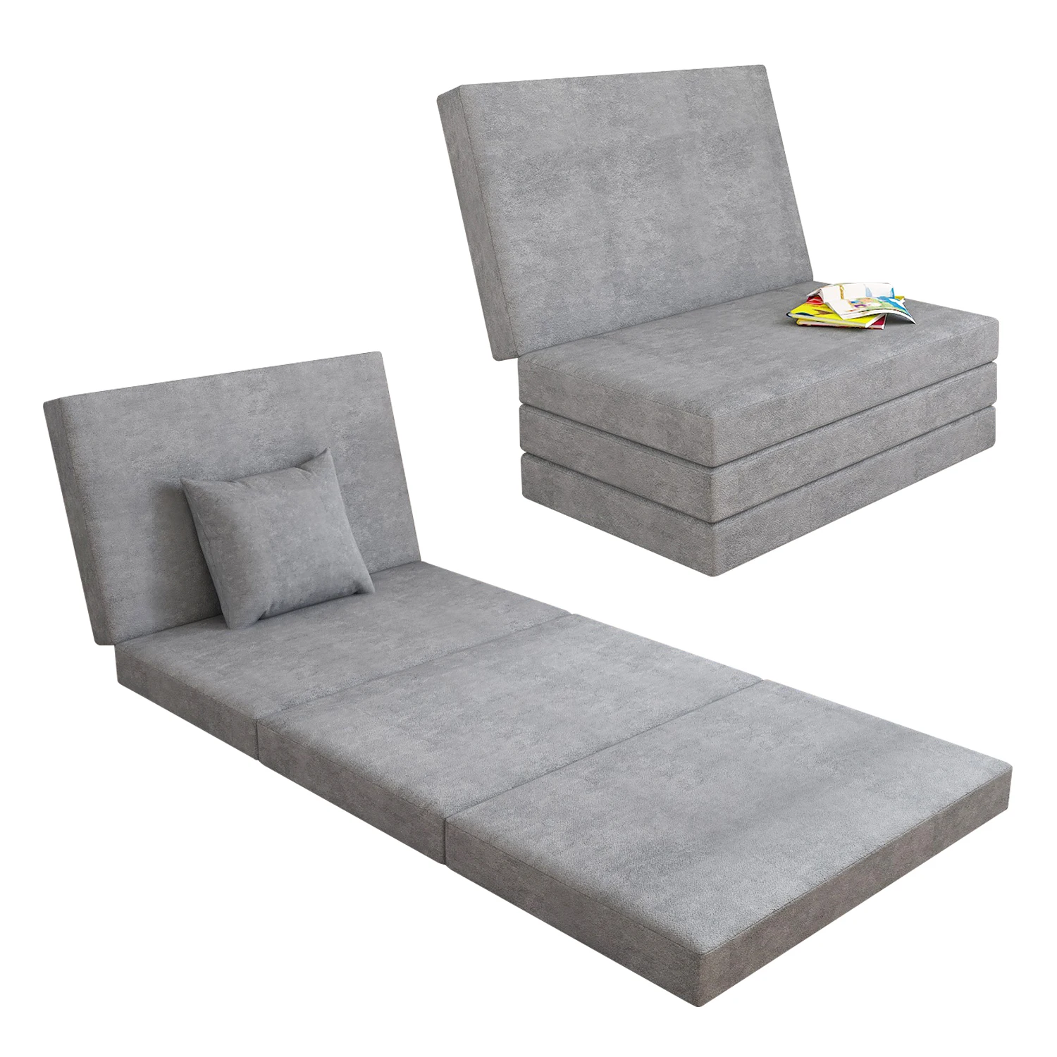 4 складных супермягких матрасов