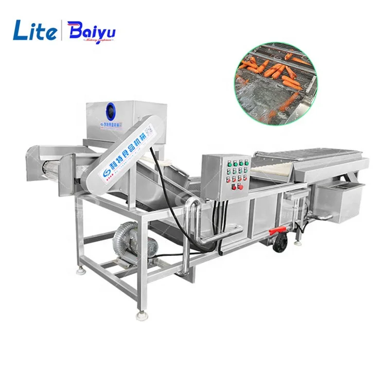Full Automatic Ginger Cleaning Processing Machine Equipment Ginger Washing Line
