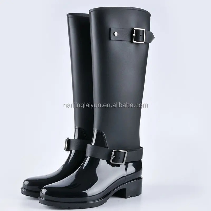 New fashion rain boots for women waterproof rain boots non - slip long water shoes for adult water boots in the middle
