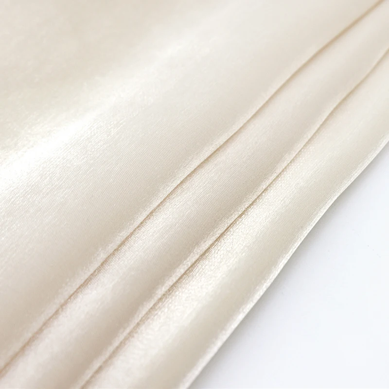  75gsm 100% polyester Smooth and shiny glazed satin organza glitter fabric for