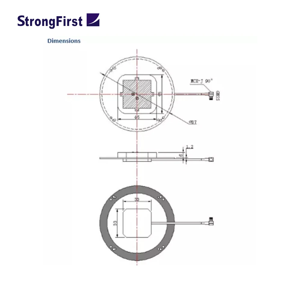 StrongFirst  High Precision Internal Gnss Dielectric Active Car Gps Antenna