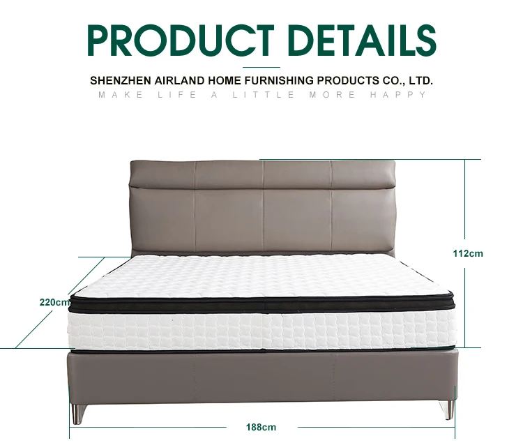 
Airland Online Shop Hot Selling Set Bedroom Furniture Wood King Size Bed 