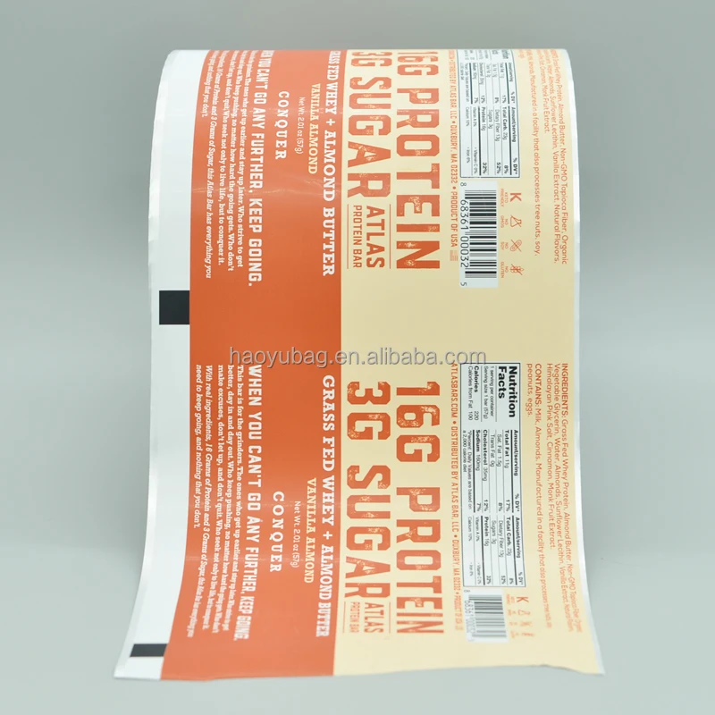 Custom laminated plastic biodegradable Snack Aluminum pack rollstock food packing flow wrap packaging film rolls liquid Juice