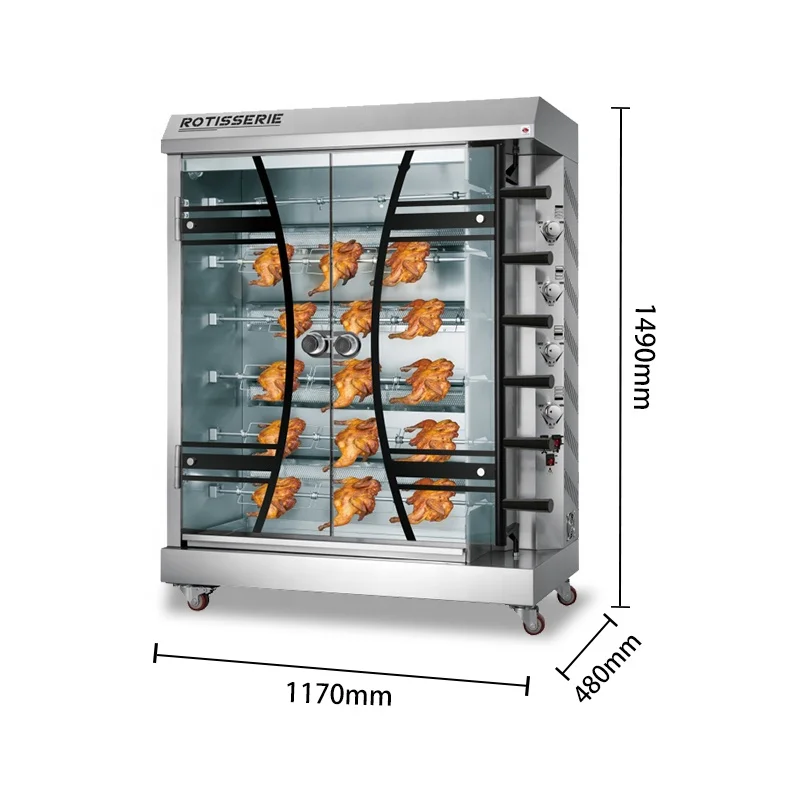 Commercial Automotive Rotisserie Making Sausage Smoke Meat Fish Kitchen Smoker Oven Electric Machine For Sale