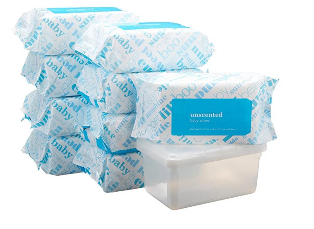 2022 New Arrival  new born sensitive skin ph balance baby wipe unscented value pack