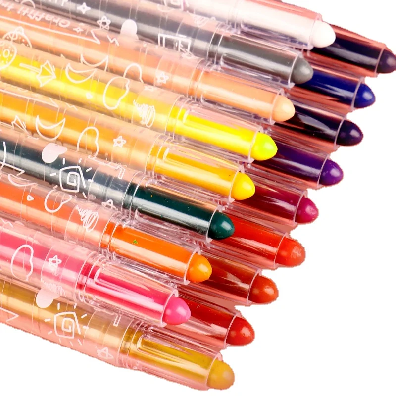 Wholesale Non Toxic crayon set Twistable Washable Silk Crayon