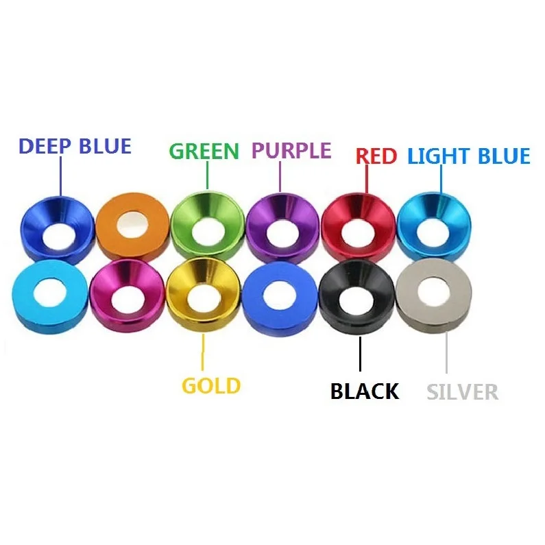 SDPSI DCT Black  Anodized aluminum countersunk  washer for car