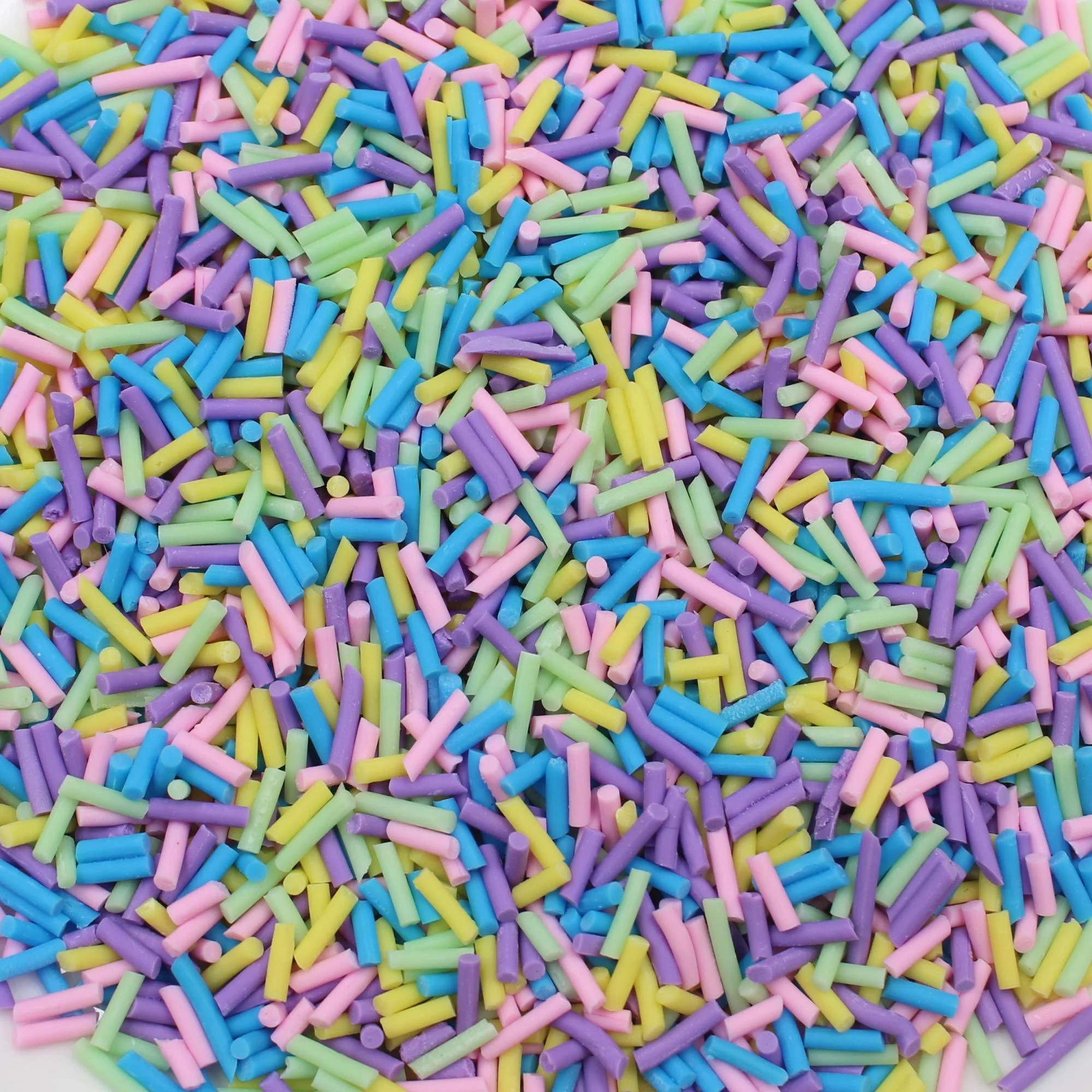 Colorful Long Candy Polymer Soft Clay Sprinkles Multi Simulation Sugar Cutters for Slime Diy Accessories