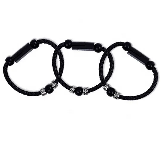 2020 модный кожаный браслет для быстрой зарядки и синхронизации данных