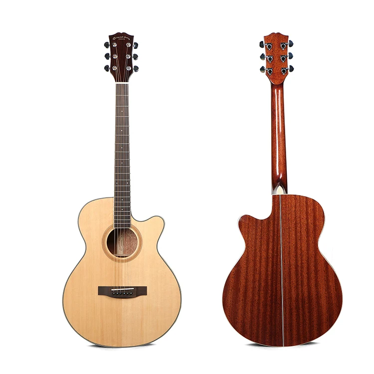 38 inch 6 string Guitar Solid Wood Acoustic Guitar High quality Classical Natural Color Classic Acoustic Guitar