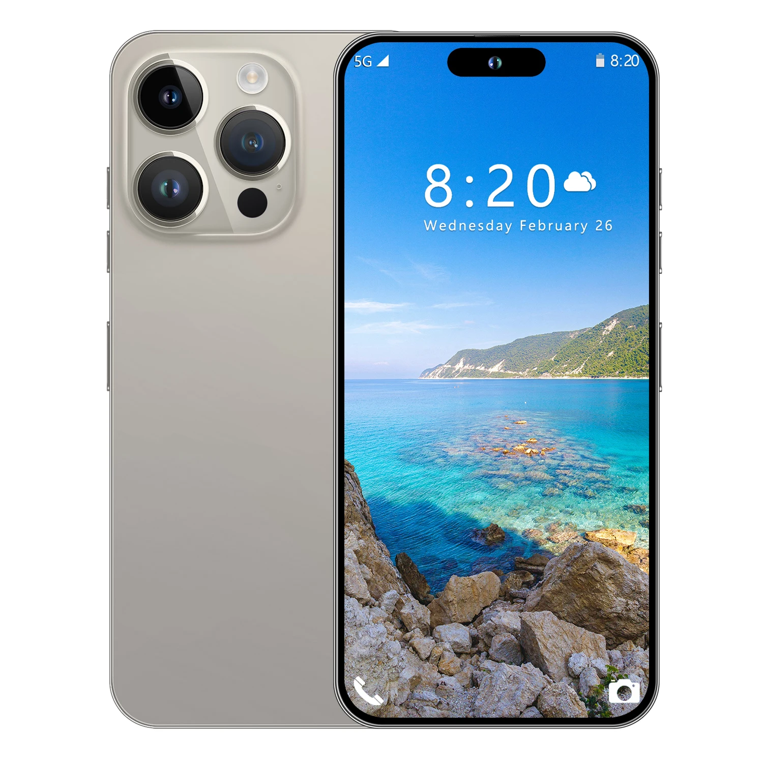 i16 phone 16 pro max 7.3 inch 16GB + 1TB dual card Android smartphone 10-core celulares 16 pro max unlocked mobile phone