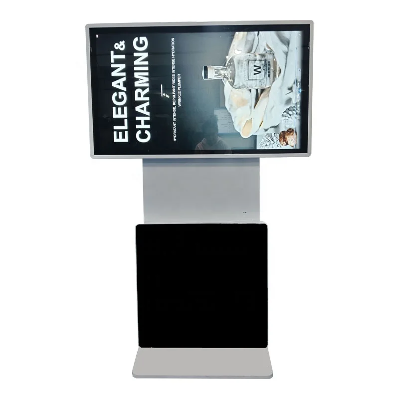 Indoor Floor Stand 43 49 55 65 inch LCD Advertising Display Rotating Interactive Touch Screen kiosk Digital Signage