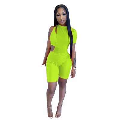 X03055c Women's Tracksuit Summer 2 Piece Sets 2021 New Arrivals