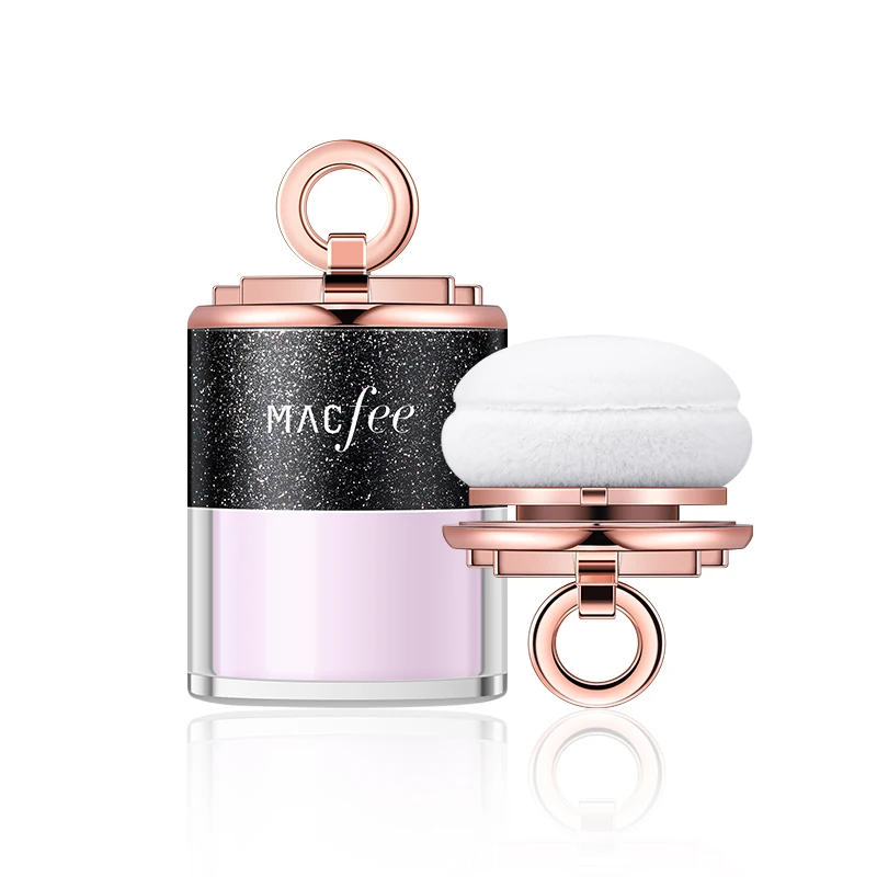 4 Colors Foundation Highlighter Loose Powder Face Powder Oil Control Waterproof Loose Powder