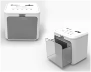 Desktop Paper Shredder 3 Sheet Cross Cut Paper Shredder Low Noise Mini Shredder