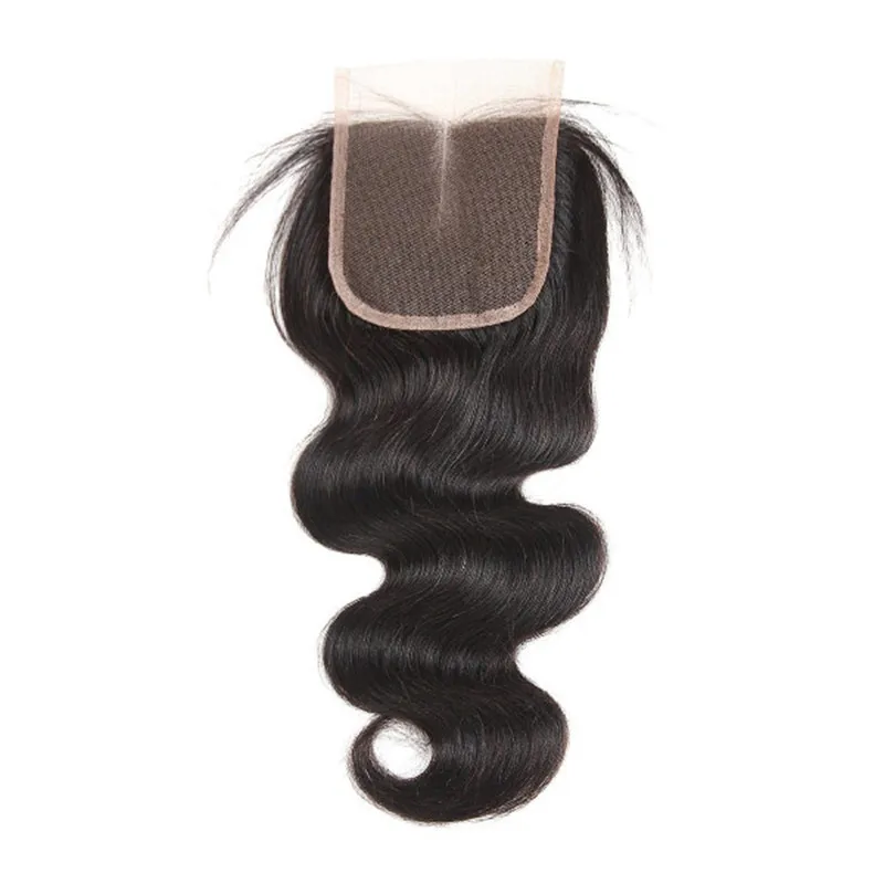 Human Hair Lace Closure 4*4 Size Body With Baby