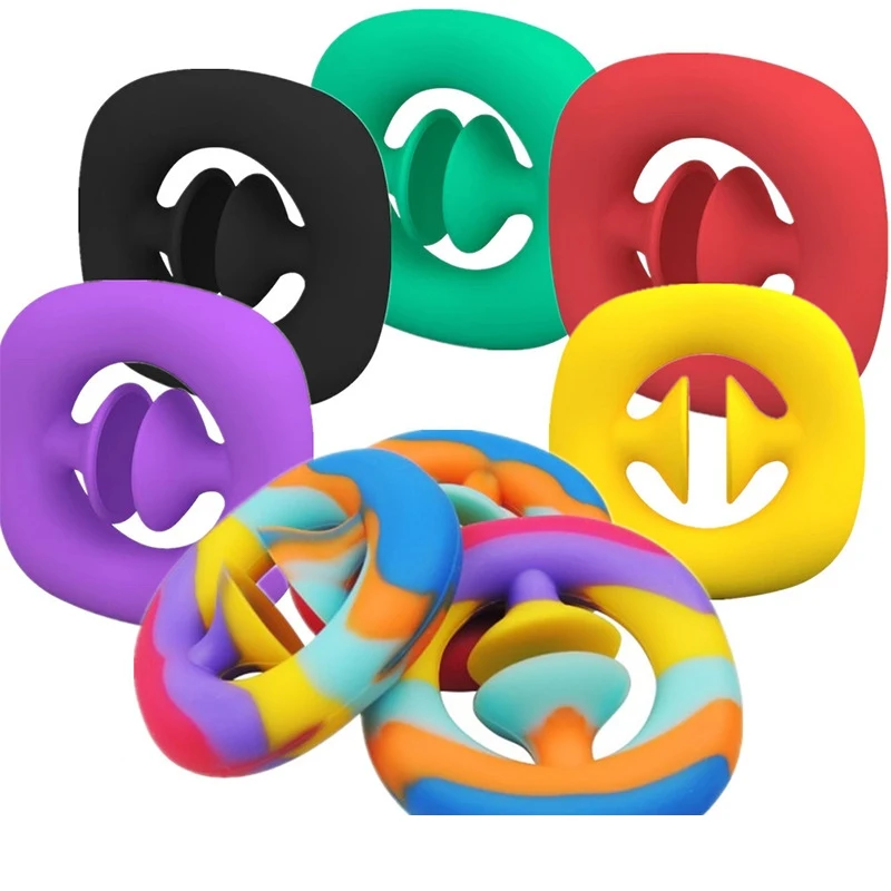 Лидер продаж 2021, захватывающее кольцо, сенсорная игрушка, снятие стресса для детей и взрослых, антистрессовый захват, силовой силиконовый пресс-захват для поезда