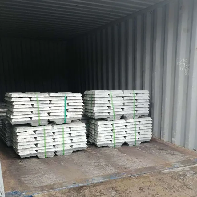 Zinc Metal Ingots pure Zinc Ingot 99.99%99.995%Zinc Ingots