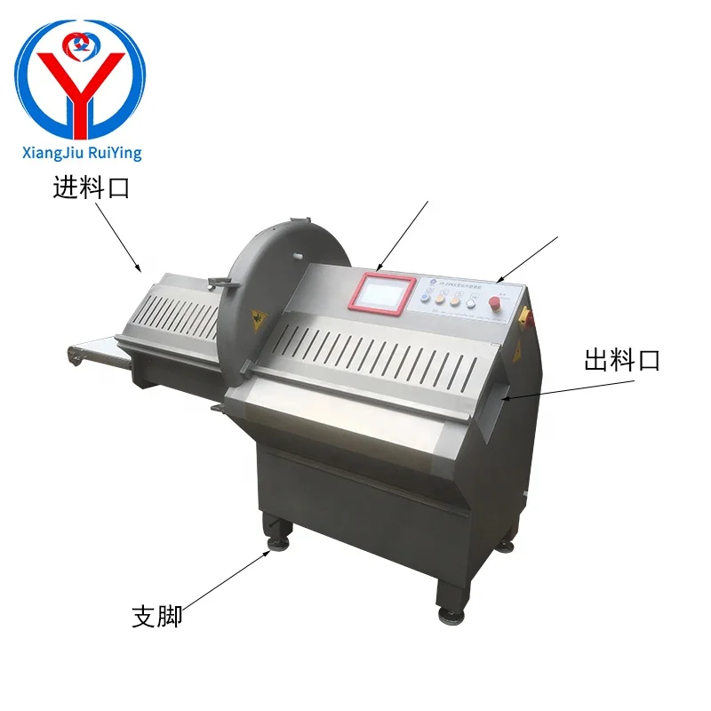 Automatic frozen meat slice slicer mutton beef roll cutter machine bacon slicing sausage cutting machine