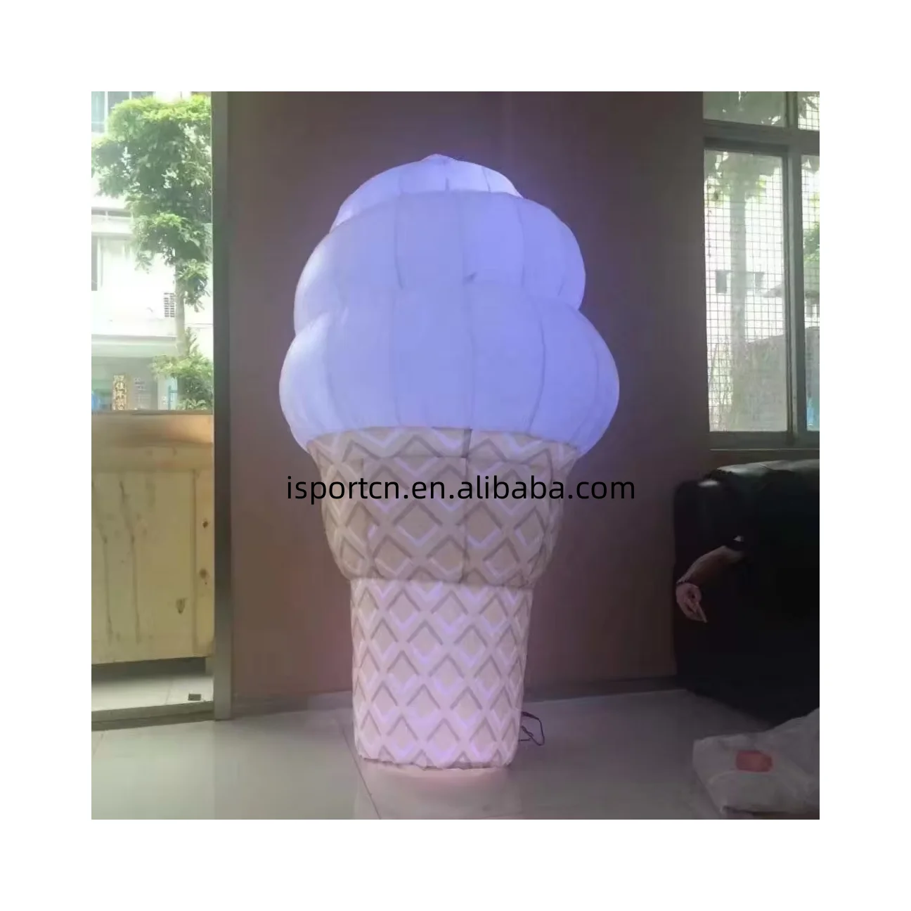 Hot sale inflatable ice cream with custom logo for summer promotion