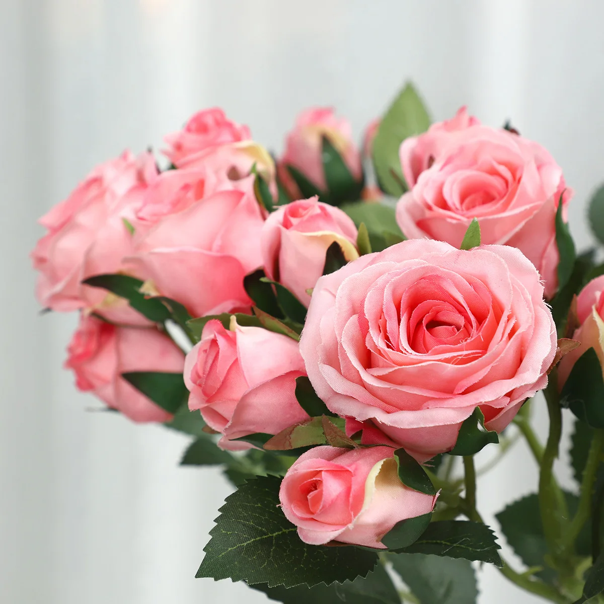 Hot Selling Nordic Home Living Room Decoration Flower Ornaments  Real Touch Artificial Rose Flowers