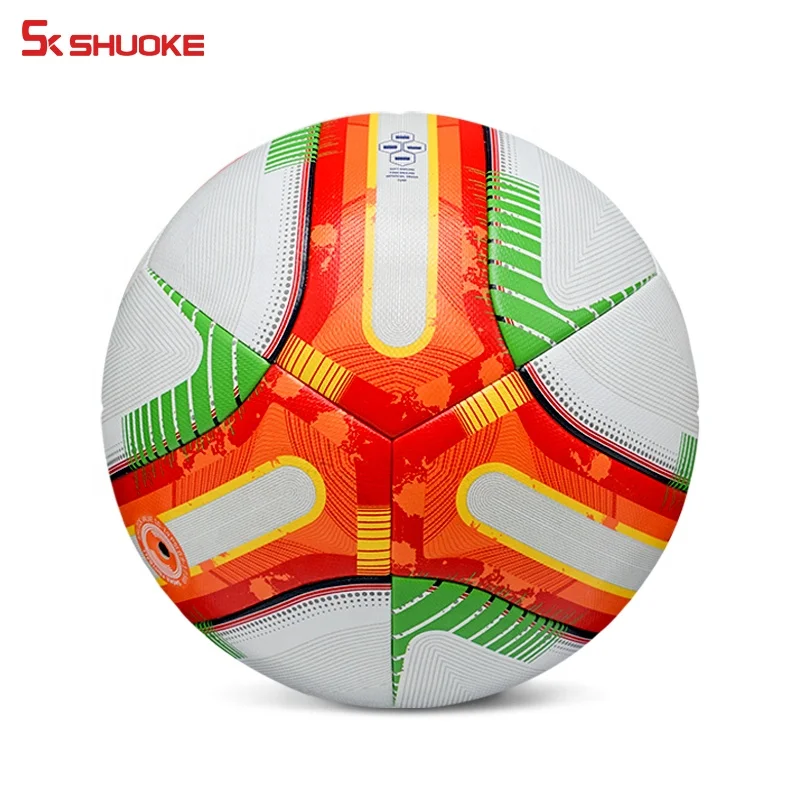 Профессиональный Футбольный Мяч из ПУ, размер 5, настраиваемый фирменный логотип, футбольный мяч