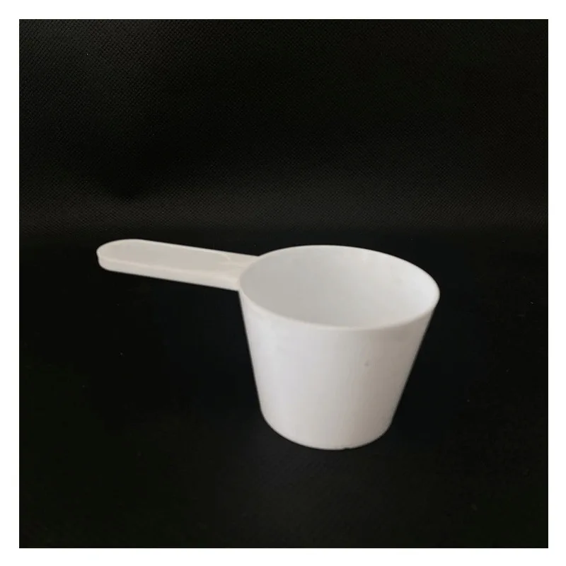 Plastic Measuring Large Spoons scoops for Powders Granules Pet Food Scoops White 75ml 37g 37.5g 75cc Flat bottom short handle