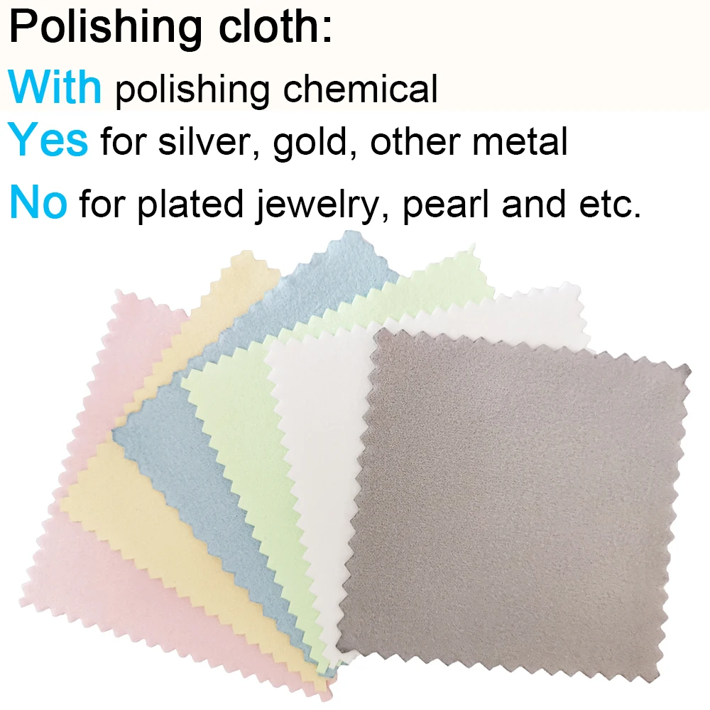 Microfiber Jewelry Polishing Cloth With Logo Silver Jewel Cleaning Cloth Gold Polishing Cloth