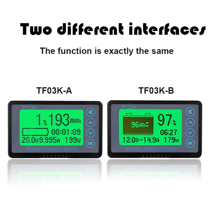 TF03K 50A/100A/350A/500A Coulomb Meter Voltage Car Acid Lead Lithium Battery Capacity Indicator
