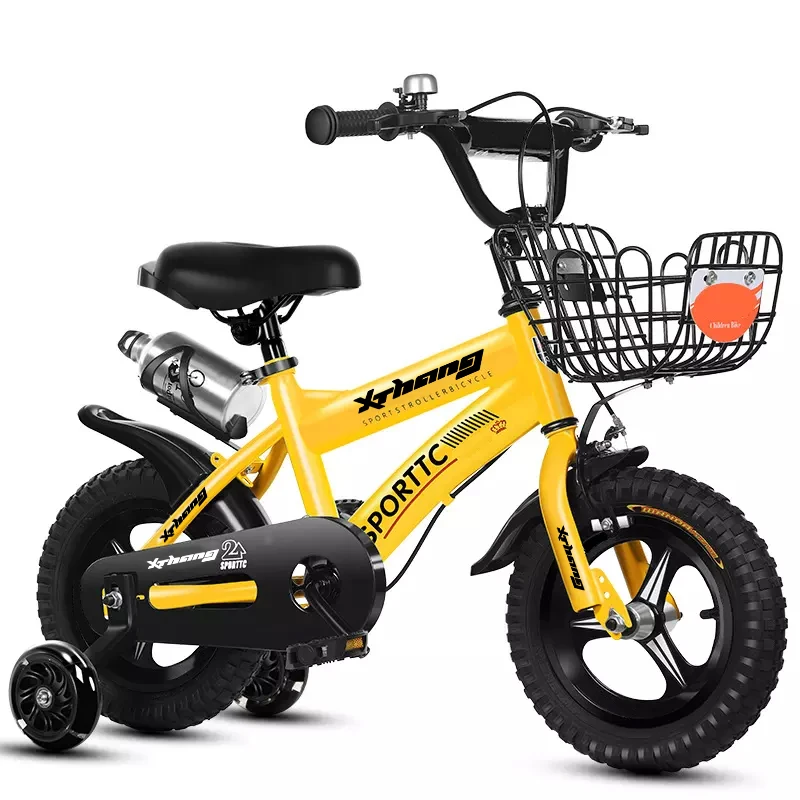 Factory Cheap 4 Wheel Boy Cycle 12 16 18 Inch Bisicleta Children Mountain Bicycle Kids Bike for Child 3-8 Years