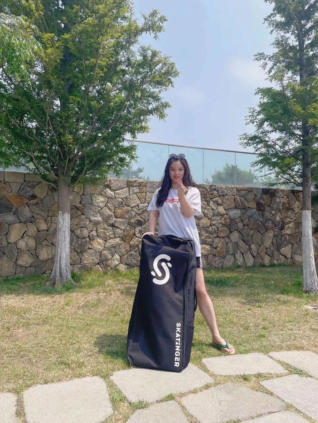 SKATINGER China surfboard manufacturers OEM/ODM  inflatable sup board double layer drop stitch paddle board