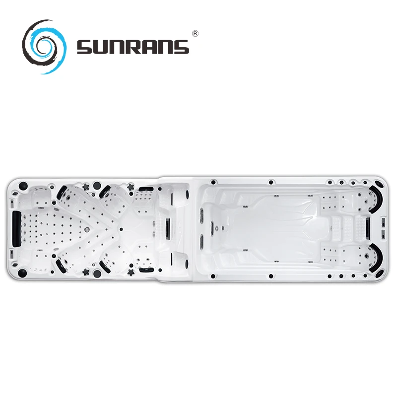 Sunrans оптовая продажа супер роскошный бассейн для бассейна с 5 насосами 12 человек фитнес-отдых