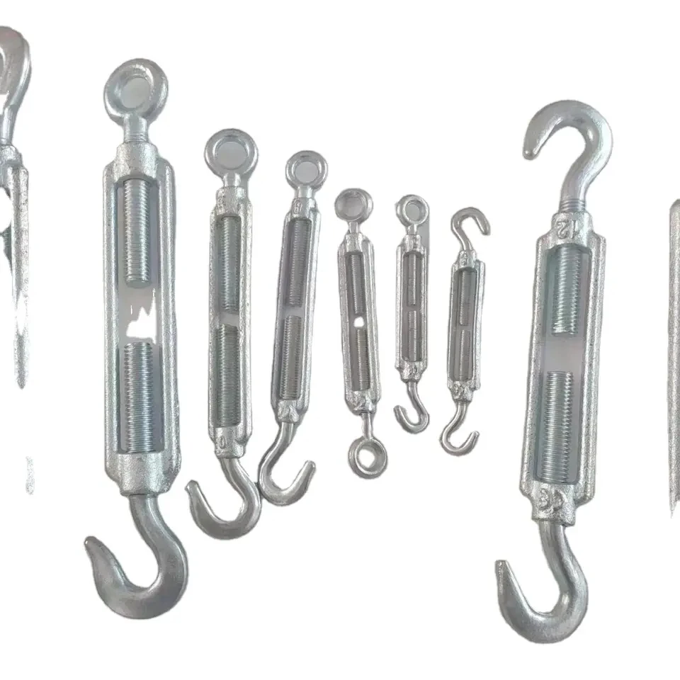 M8-M24 Carbon Steel Galvanized Eye-Jaw Eye-Hook Turnbuckle for Wire Rope Cable