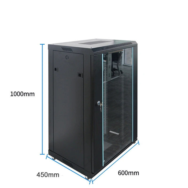 19 inch 18U Wall Mount Network Server computer Cabinet Rack 1000*600*450mm
