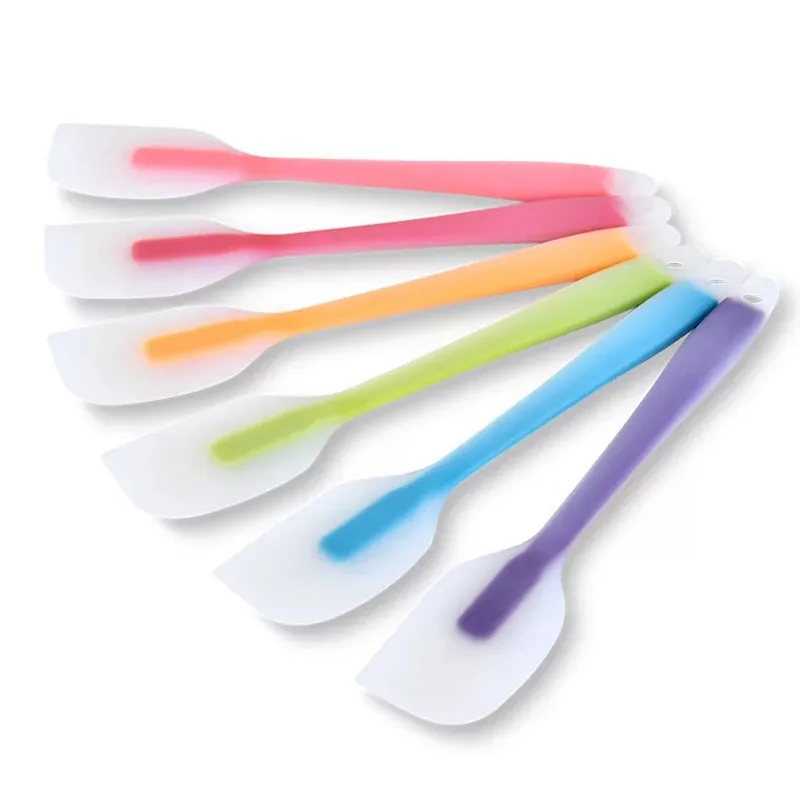 Cuten  semitransparent  Kitchen tools Non-Stick Heat-Resistant Silicone Scraper Spatula for Baking & Pastry