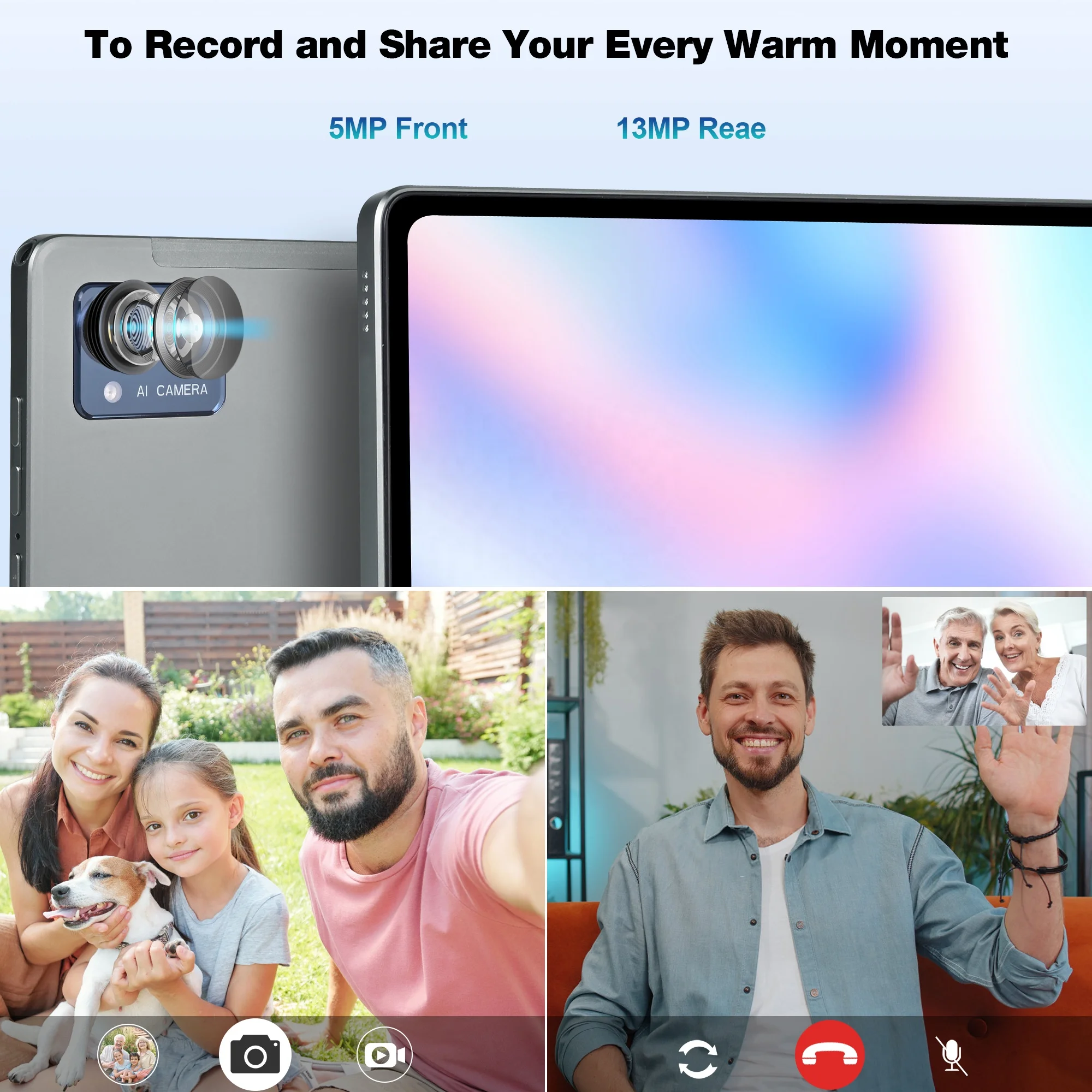 Планшет 2K FHD, 10,36 дюймов, Android, 6 ГБ ОЗУ 128 Гб ПЗУ, Восьмиядерный процессор MTK6769, 2,0 ГГц, экран 1200x2000, планшетный ПК с 5G WiFi 4G LTE