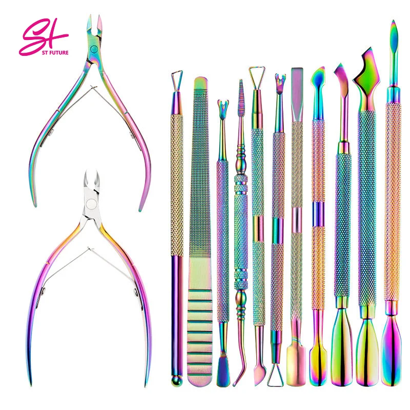ST FUTURE Stainless Steel Clippers Cutter Pedicure Manicure Nail Tool Cuticle Trimmer Sharp Cuticle Nippers Scissors