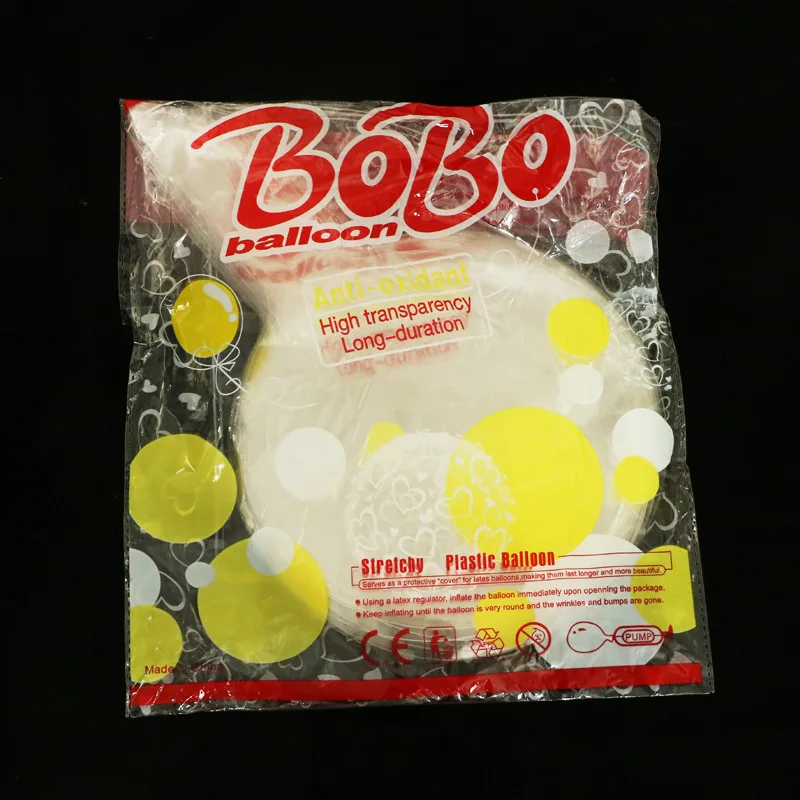 Воздушные шары bobo 10 18 20 24 36 дюймов прозрачные круглые воздушные для украшения дня рождения вечеринки свадьбы