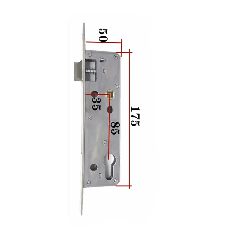 Security Smart lock door electric locks 304 stainless steel 2585 3085 3585 4085 4585 5085 6085 7085 mortise lock body mechanical
