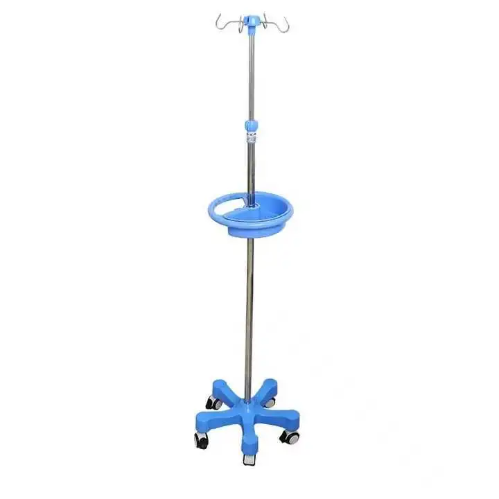 High Quality Medical IV Pole Stand Adjustable Infusion Stand Convenient and Durable Drip Stand