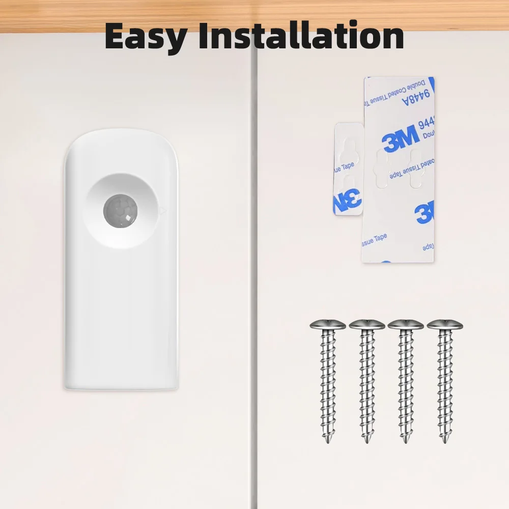 2.4G Wifi Wireless Light On/Off Sensor Pir Motion Sensor Door Open Status Real-Time Push Notification Tuya App Easy Install