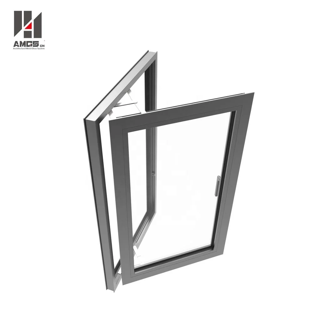 Powder Coating Dark Grey Aluminum Window Price Philippines Casement Window