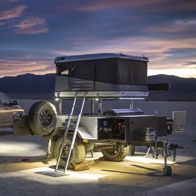 New Customized Mini Easy Towed Off Road Camper Trailer Australian Standard With Camping Kitchen For Sale