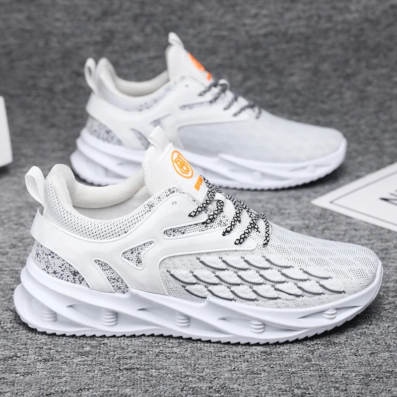 Adit Spring Autumn Style Soft Fashion Sneakers Accept Customized Fitness Walking Shoes Casual Lace Up White Running Shoes Men