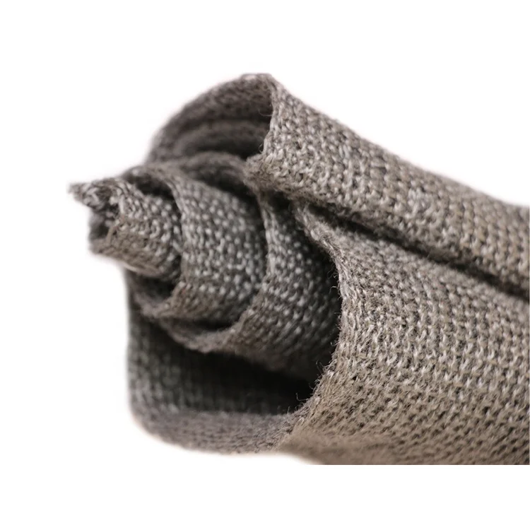 Fully premixed surface combustion  knitted fabric for metal fiber burner