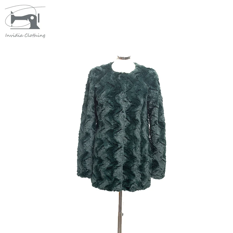 Best продавцы Зимняя мода искусственный мех куртка пальто для женщин