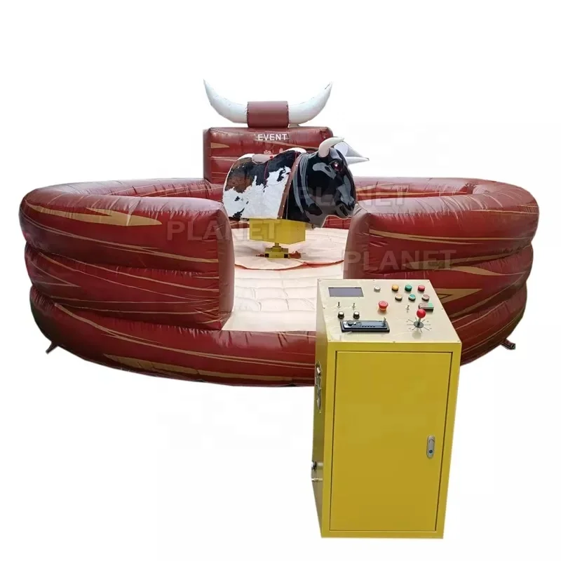 Outdoor Commercial Adults Sports Game Inflatable Mechanical Bull Riding Inflatable Crazy Bull Games For Rental