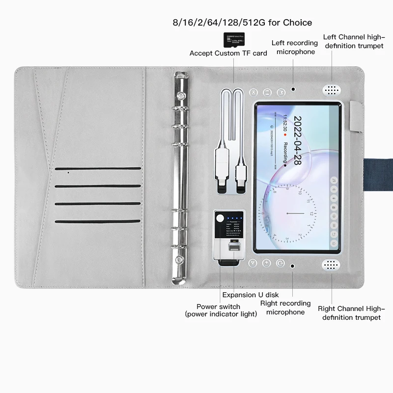 2024 Personalized Business Gift Wedding Video Book With Power Bank 7 Inch LCD Display