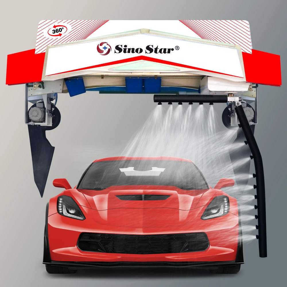C9 PRO touchless car wash machine/2024 automatic Touch free car wash machine price with Movable side and Swing blowers