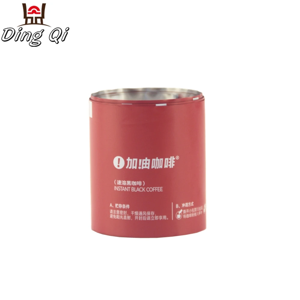 Custom Printing Pe Pet Polypropylene Aluminum Foil Coffee Packaging Sachet Roll Film Lamination Plastic Packaging for Making Bag